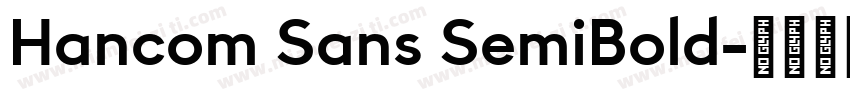 Hancom Sans SemiBold字体转换